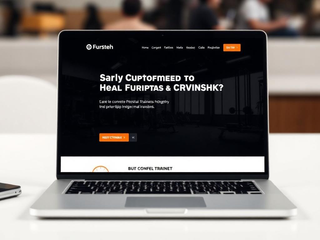 Demo website mockup for Personal Trainer